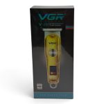 ماشین اصلاح و خط زن طلایی وی جی آر VGR مدل V-290 دارای نمایشگر دیجیتال و تیغه T شکل